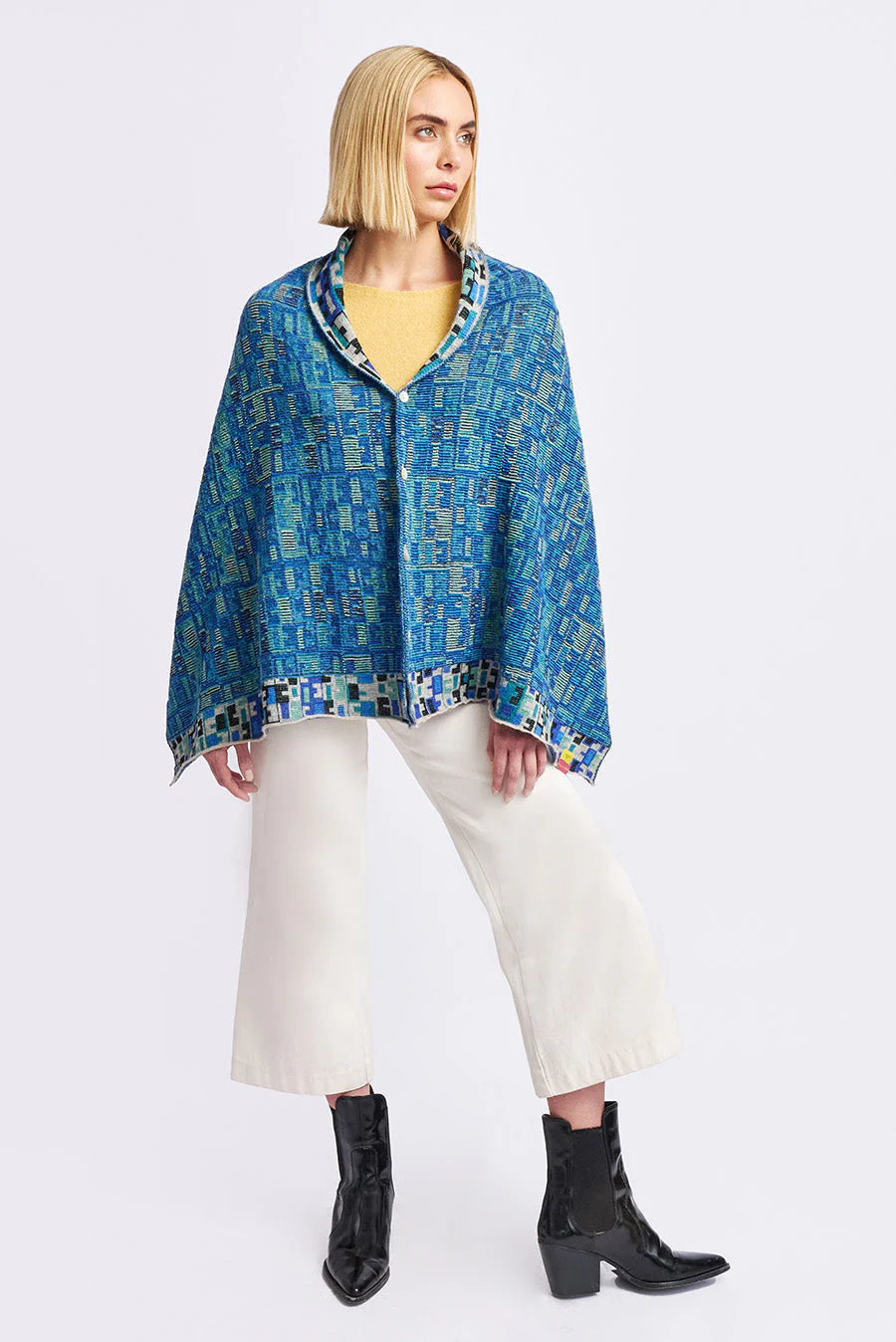 Wadja Stole Shawl Baby Alpaca Color Atitlan - Image 7