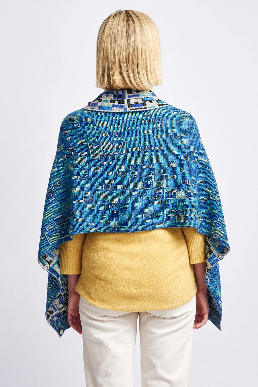Wadja Stole Shawl Baby Alpaca Color Atitlan - Image 8