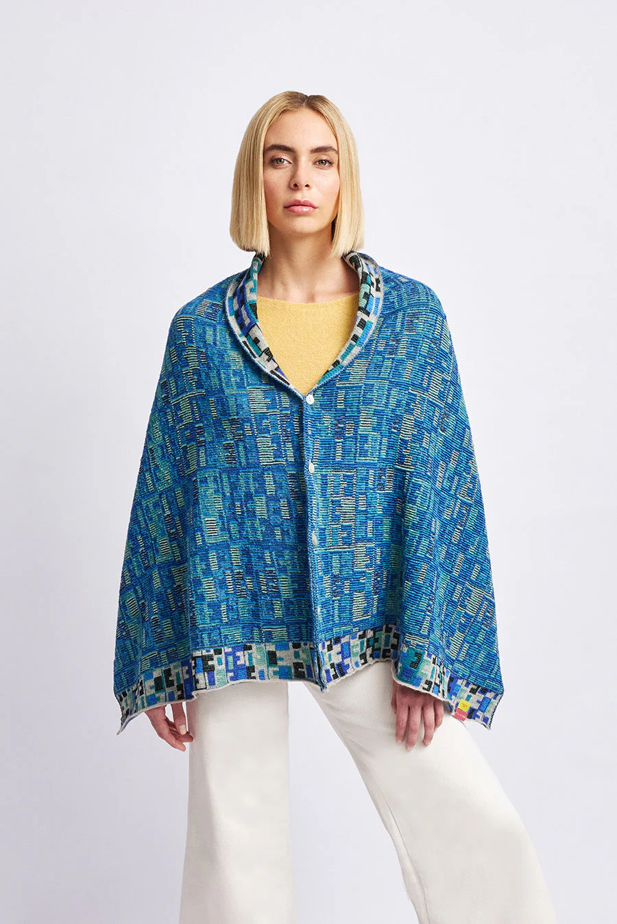 Wadja Stole Shawl Baby Alpaca Color Atitlan - Image 9
