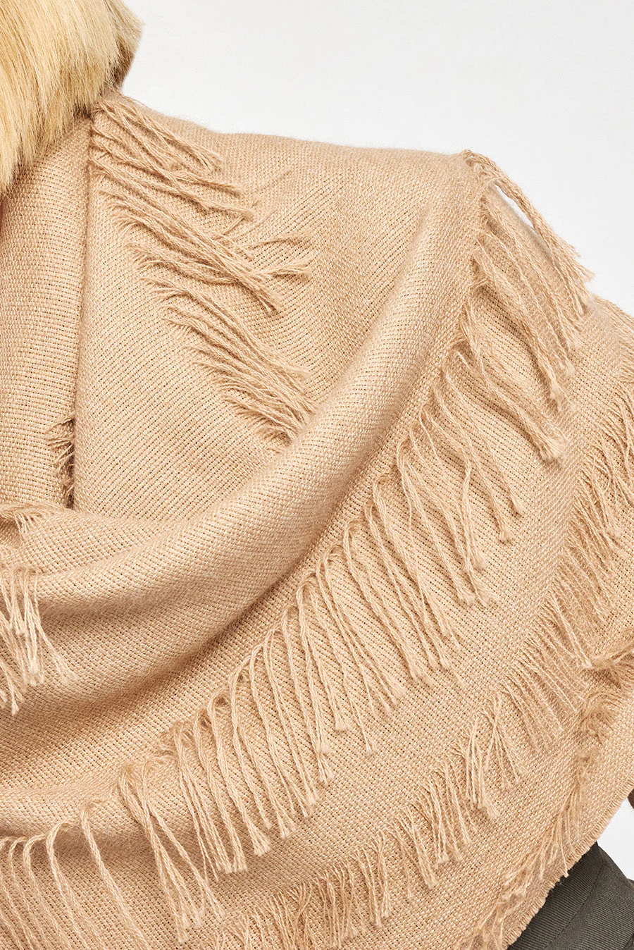 Wieser Shawl Baby Alpaca Color Beige - Image 4