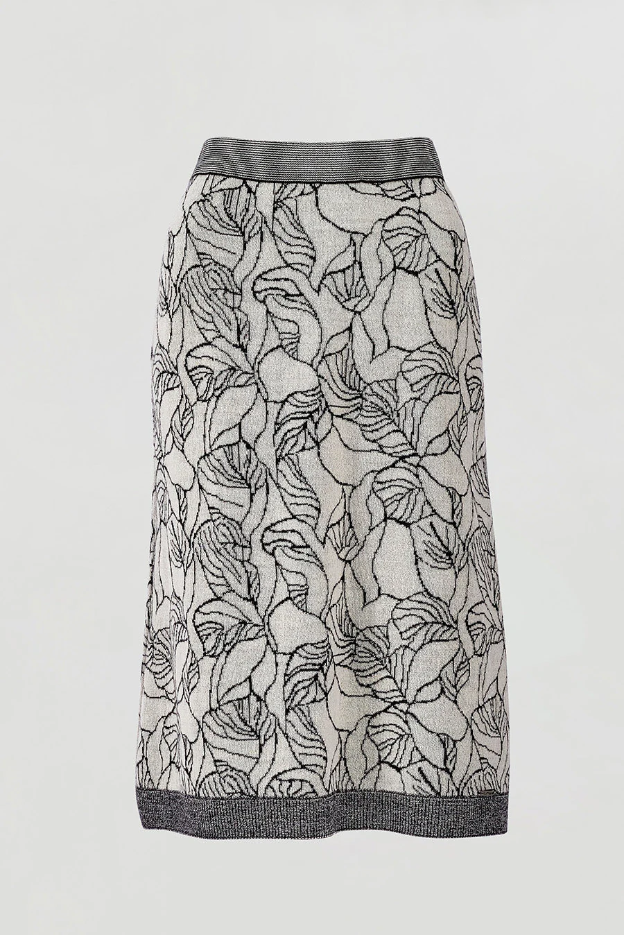 Weiss Skirt Baby Alpaca Color B&W