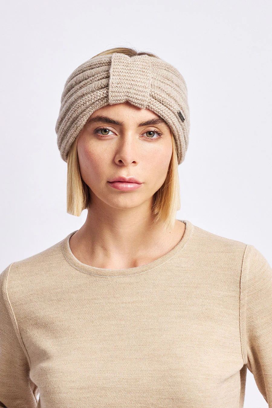 Welldone Head Band Hat Baby Alpaca Color Sabbia