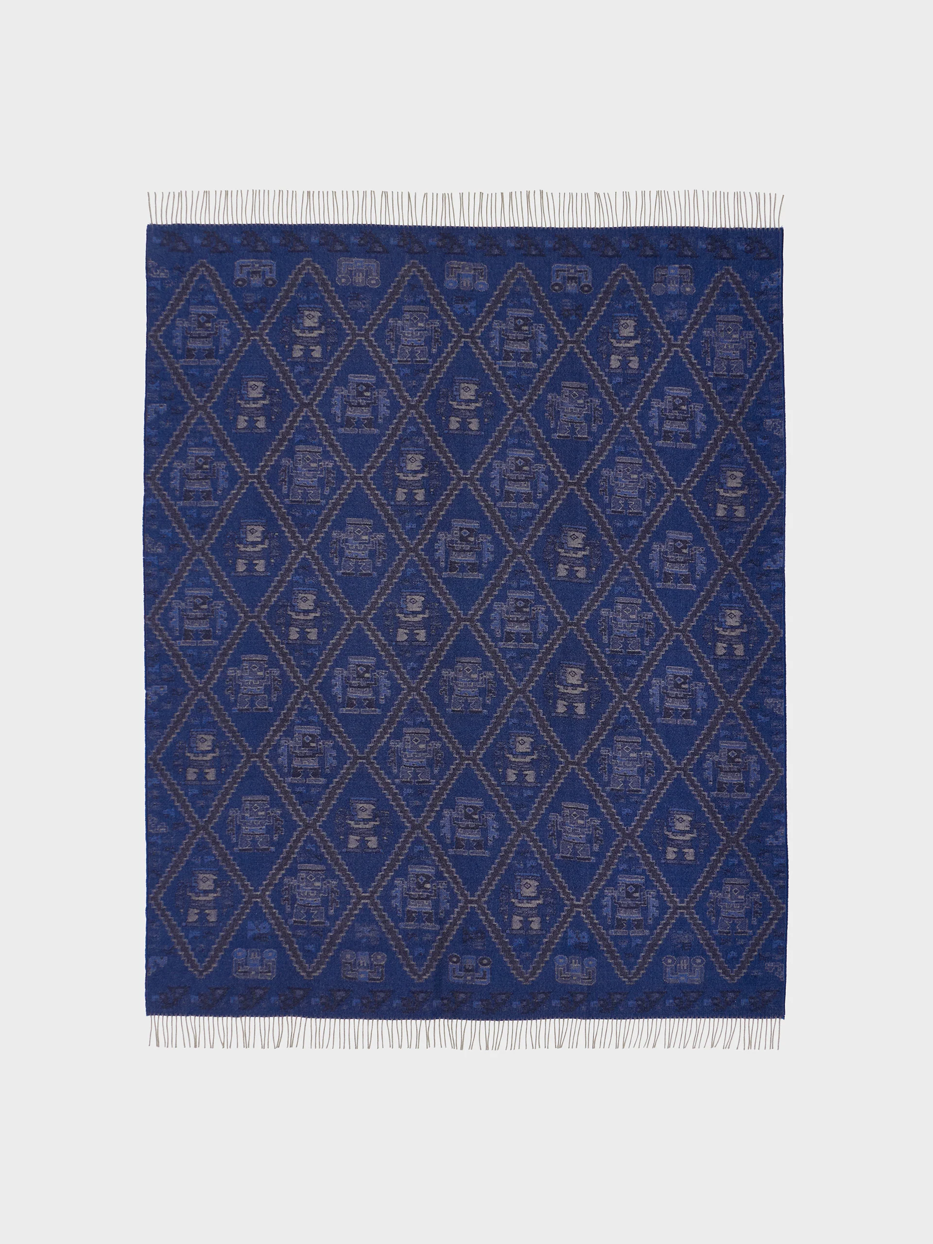 Mochica - 2 Blanket Baby Alpaca Color Blue - Image 5