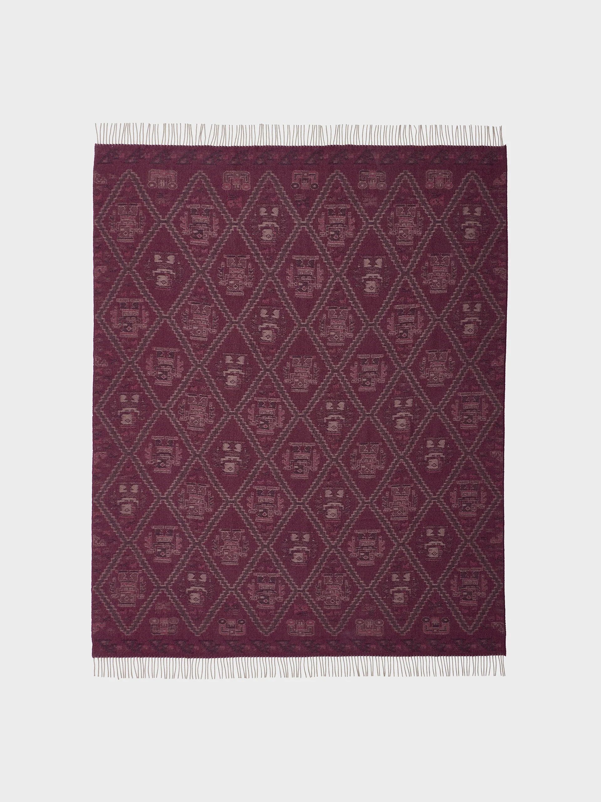 Mochica - 2 Blanket Baby Alpaca Color Cherry - Image 5