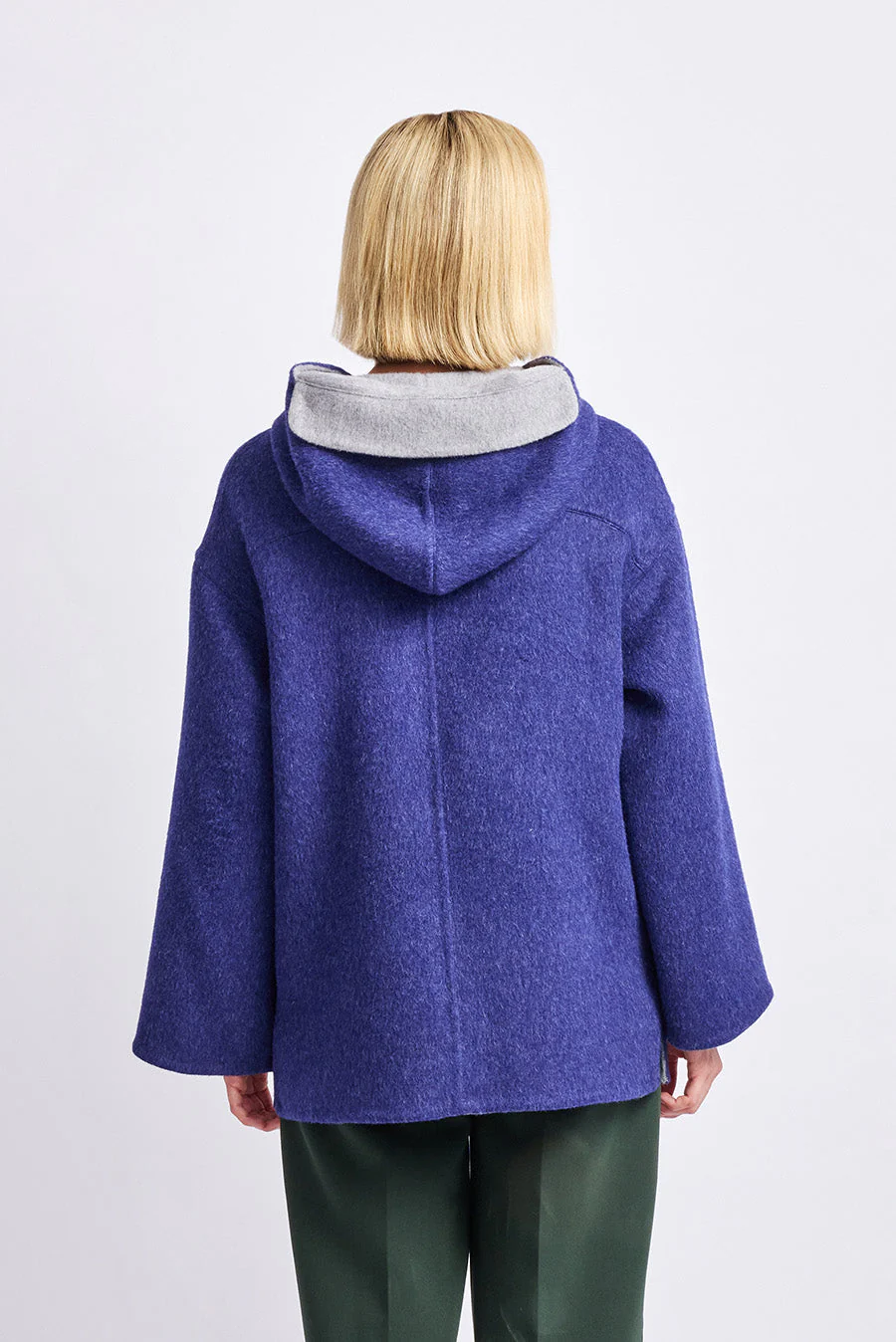 Whoopi Coat Baby Alpaca Color Niagara & Nuage - Image 3