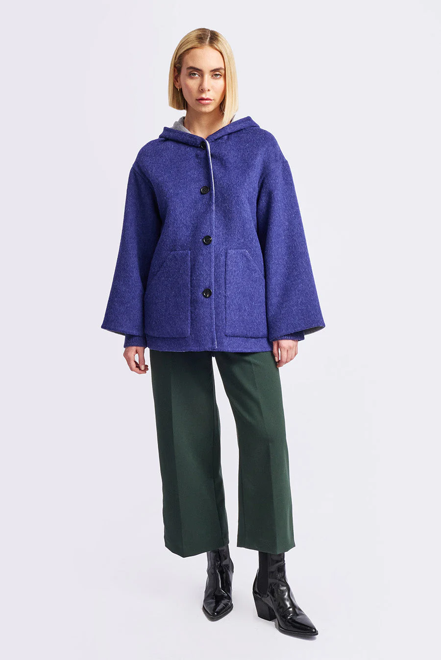 Whoopi Coat Baby Alpaca Color Niagara & Nuage - Image 4