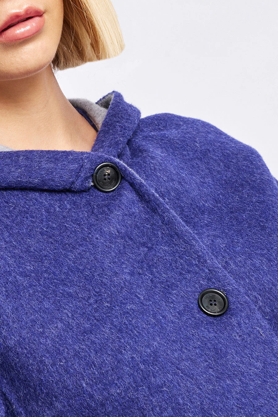 Whoopi Coat Baby Alpaca Color Niagara & Nuage - Image 5