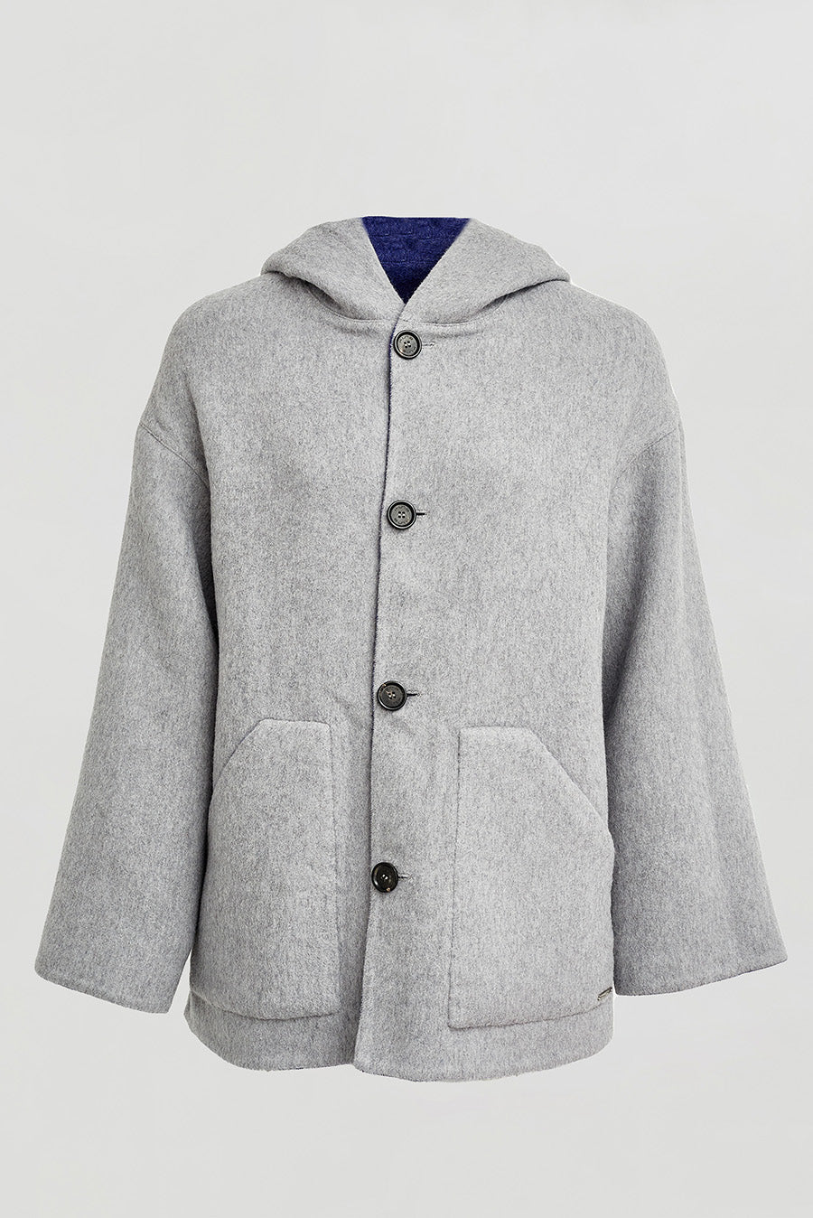 Whoopi Coat Baby Alpaca Color Niagara & Nuage - Image 6