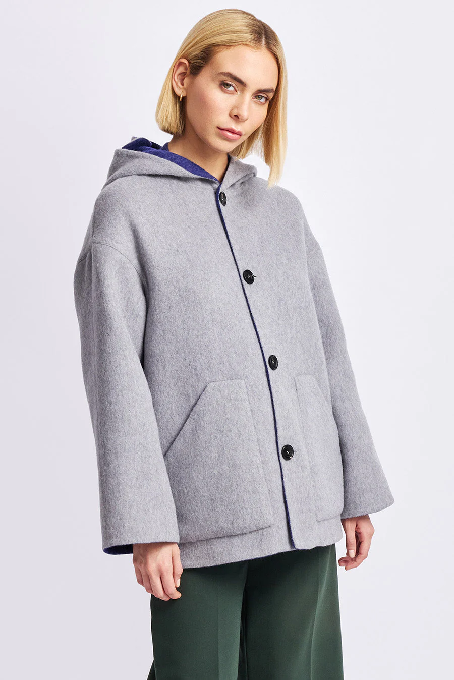 Whoopi Coat Baby Alpaca Color Niagara & Nuage - Image 8
