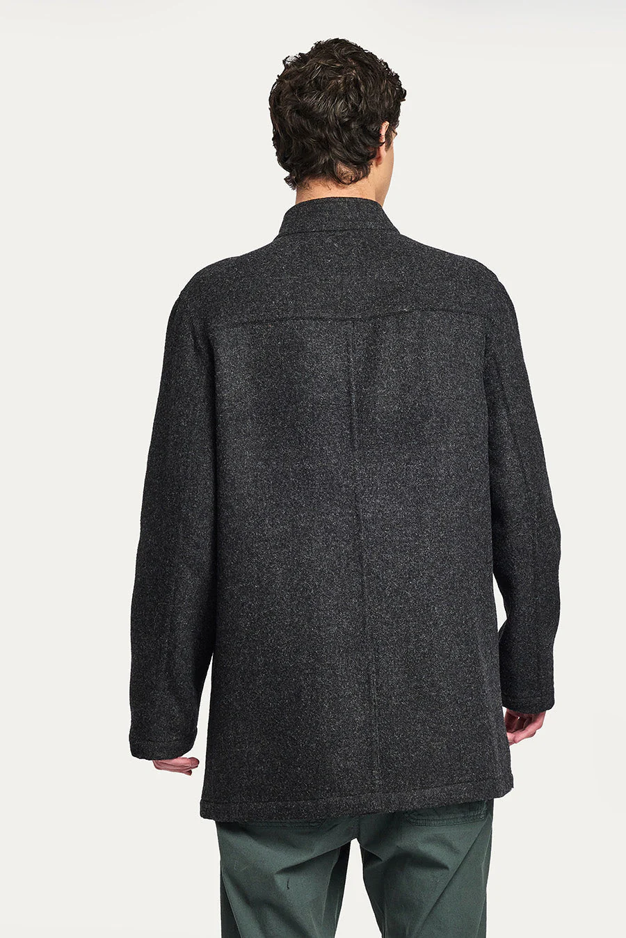 Winston Coat Baby Alpaca & Wool Color Antracite - Image 3