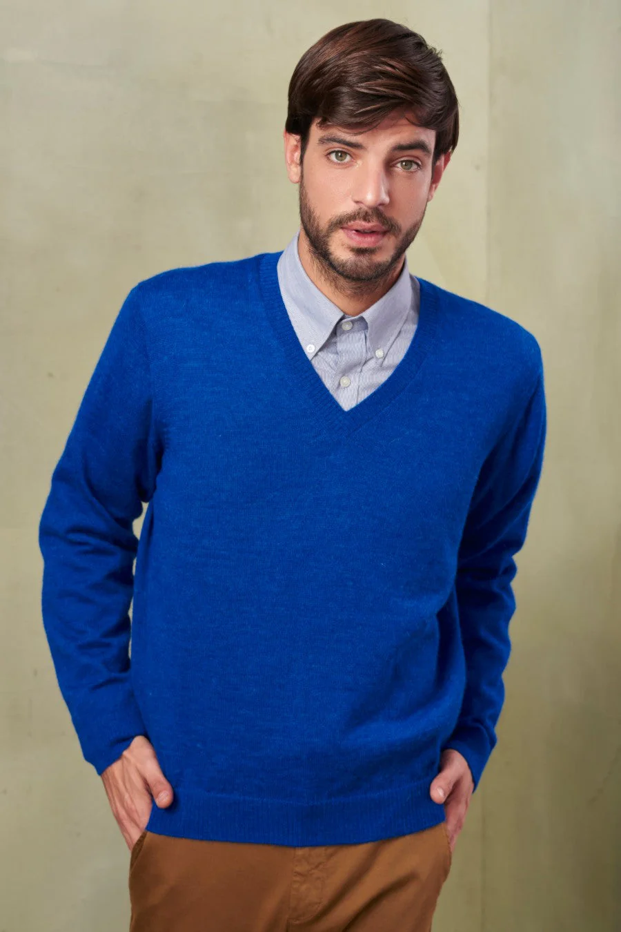Alan Sweater Baby Alpaca Color Blu