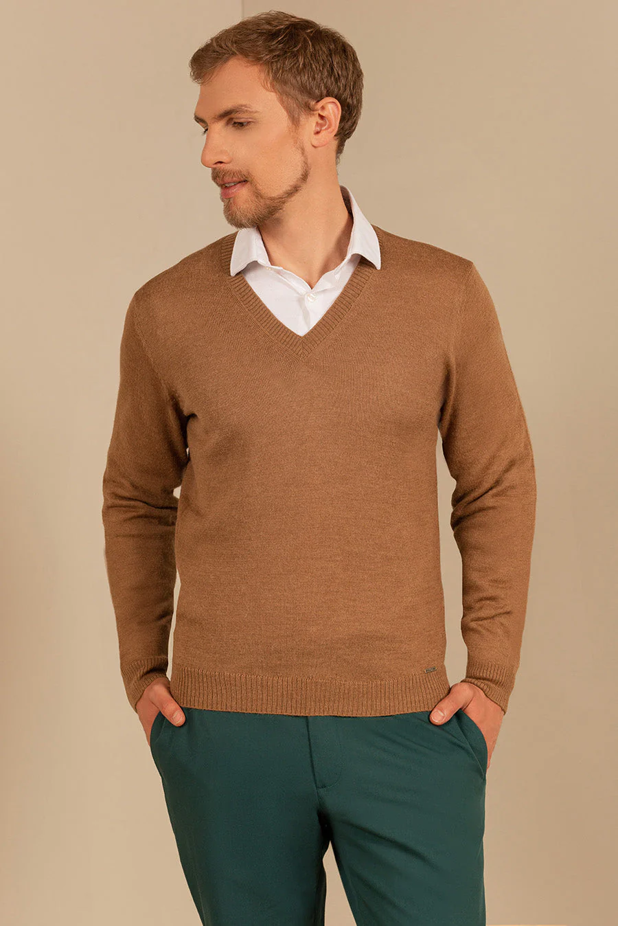Alan Sweater Baby Alpaca Color Camel