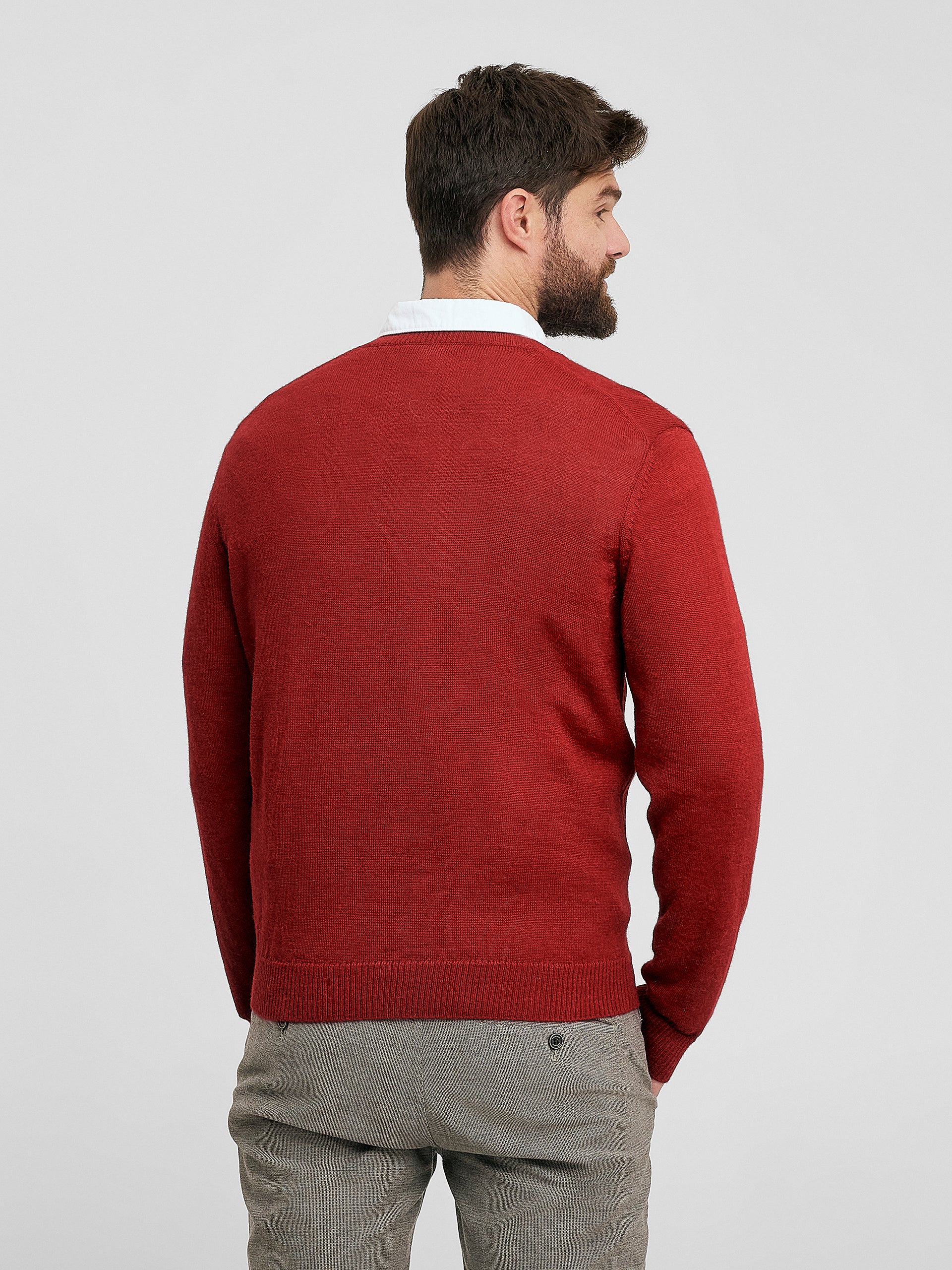 Alan Sweater Baby Alpaca Color Vermouth - Image 3