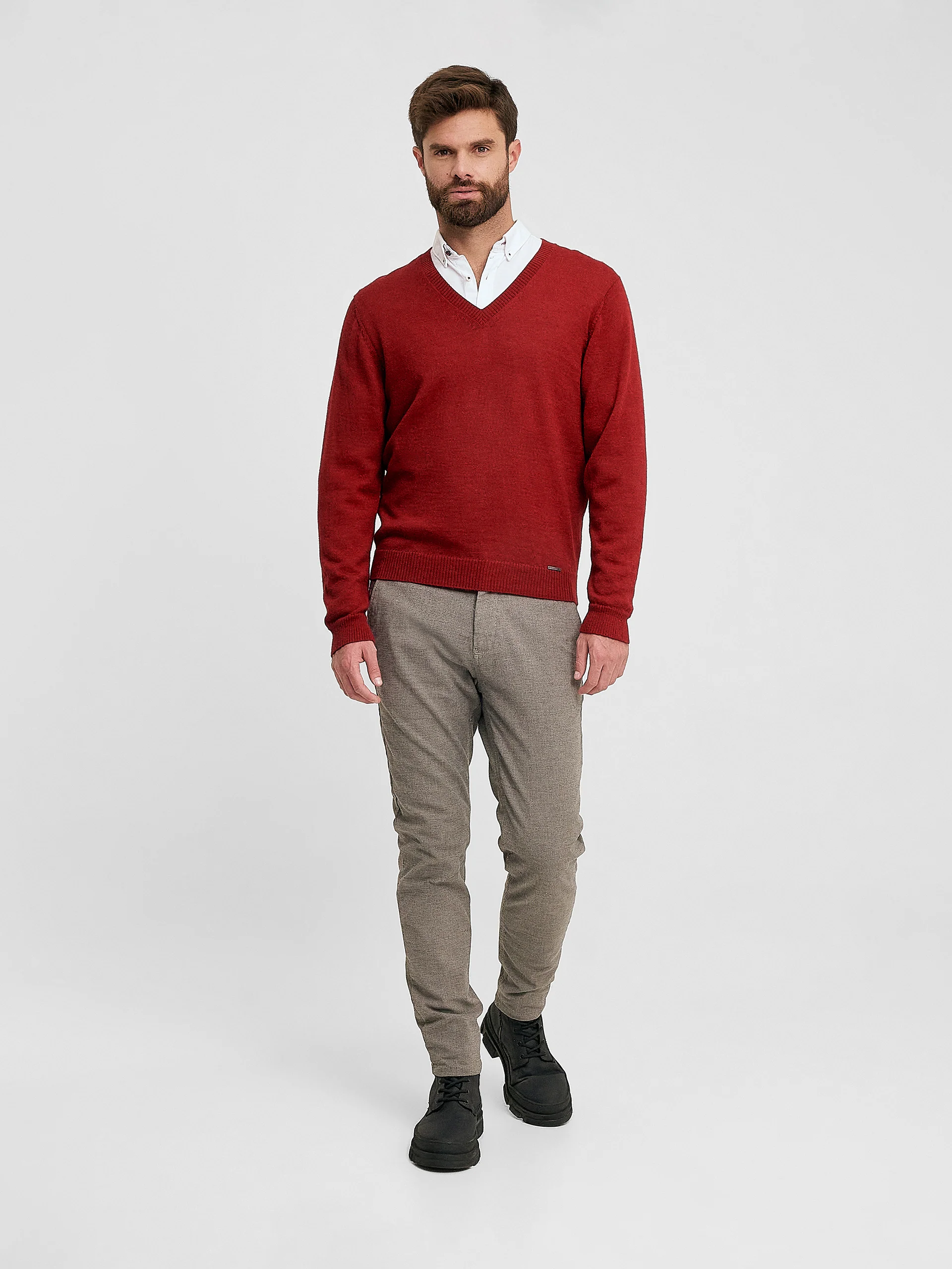 Alan Sweater Baby Alpaca Color Vermouth - Image 4