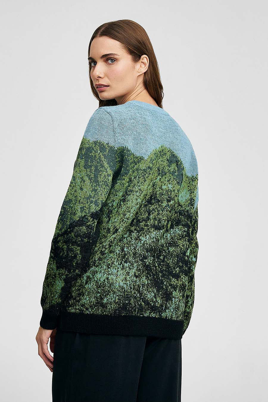 Cordillera Azul Sweater Baby Alpaca Color Black - Image 17