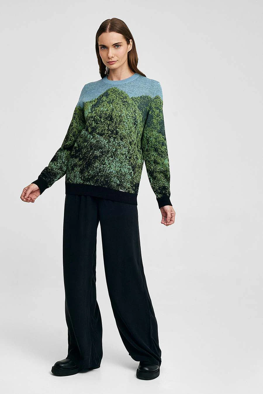 Cordillera Azul Sweater Baby Alpaca Color Black - Image 18