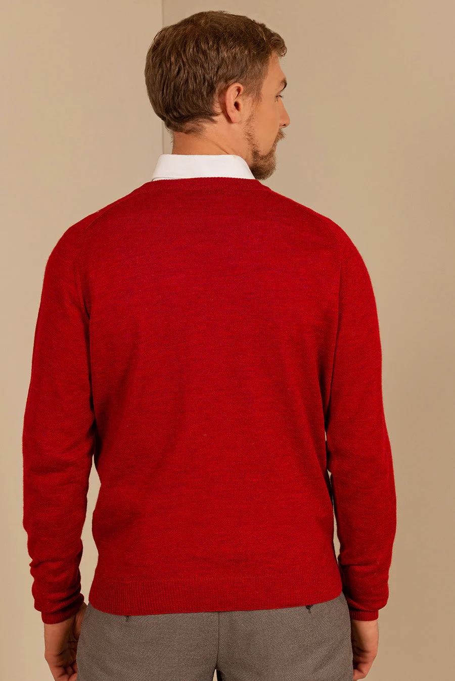 Theo Sweater Royal Alpaca Color Rosso - Image 2
