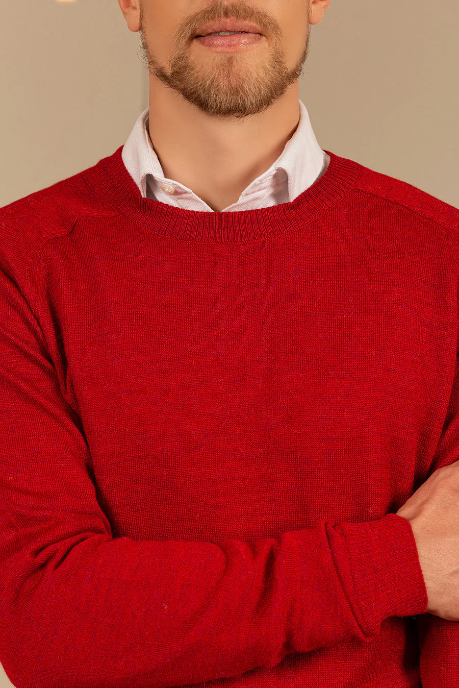 Theo Sweater Royal Alpaca Color Rosso - Image 4