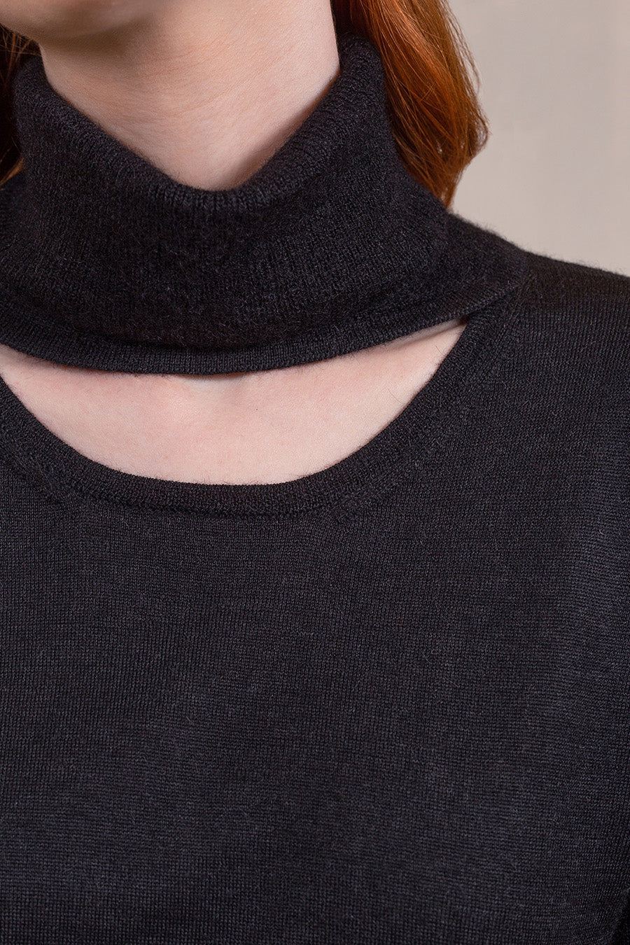 Velvet Sweater Baby Alpaca Color Black - Image 4