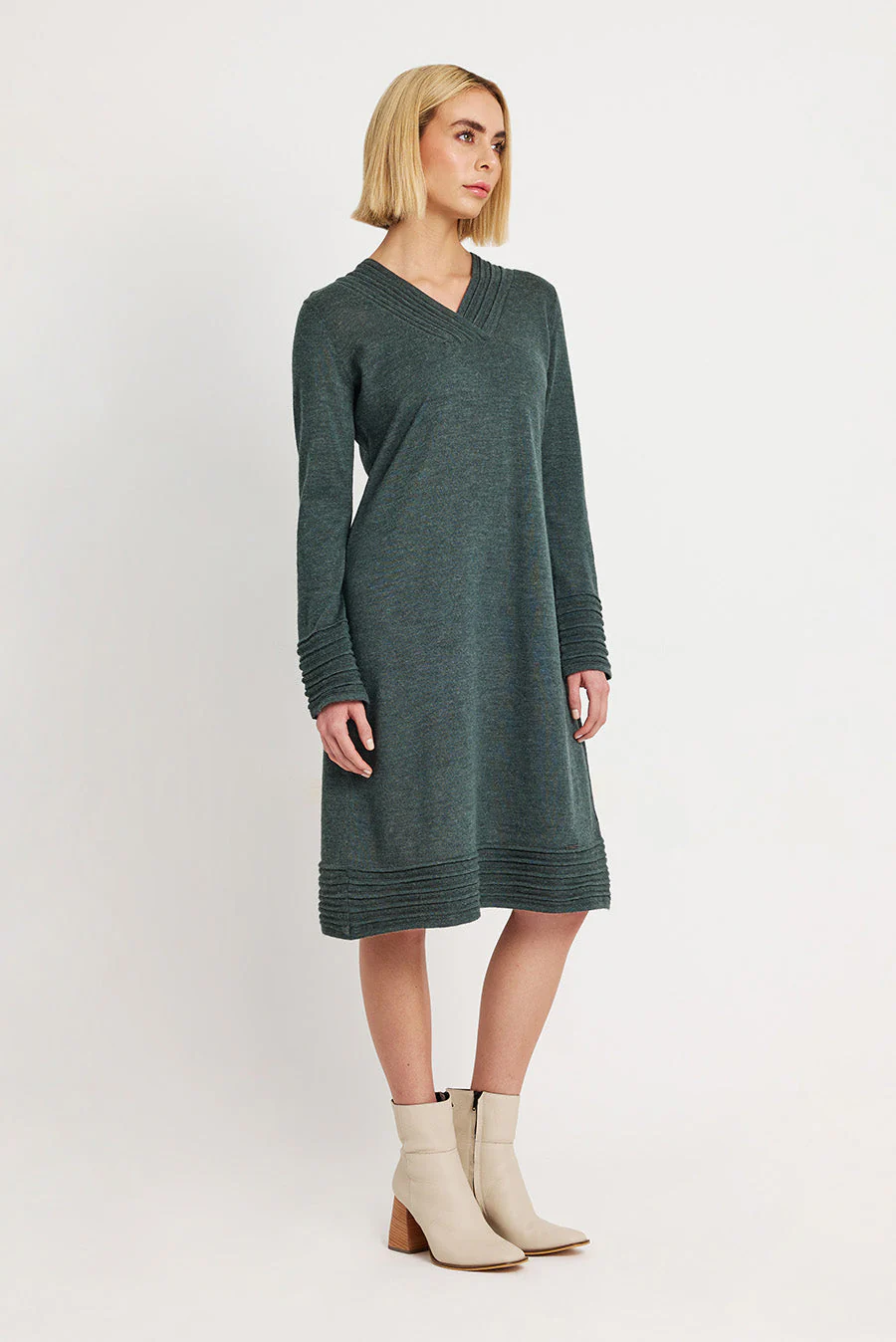 Whatever Dress Baby Alpaca Color Bosque - Image 4