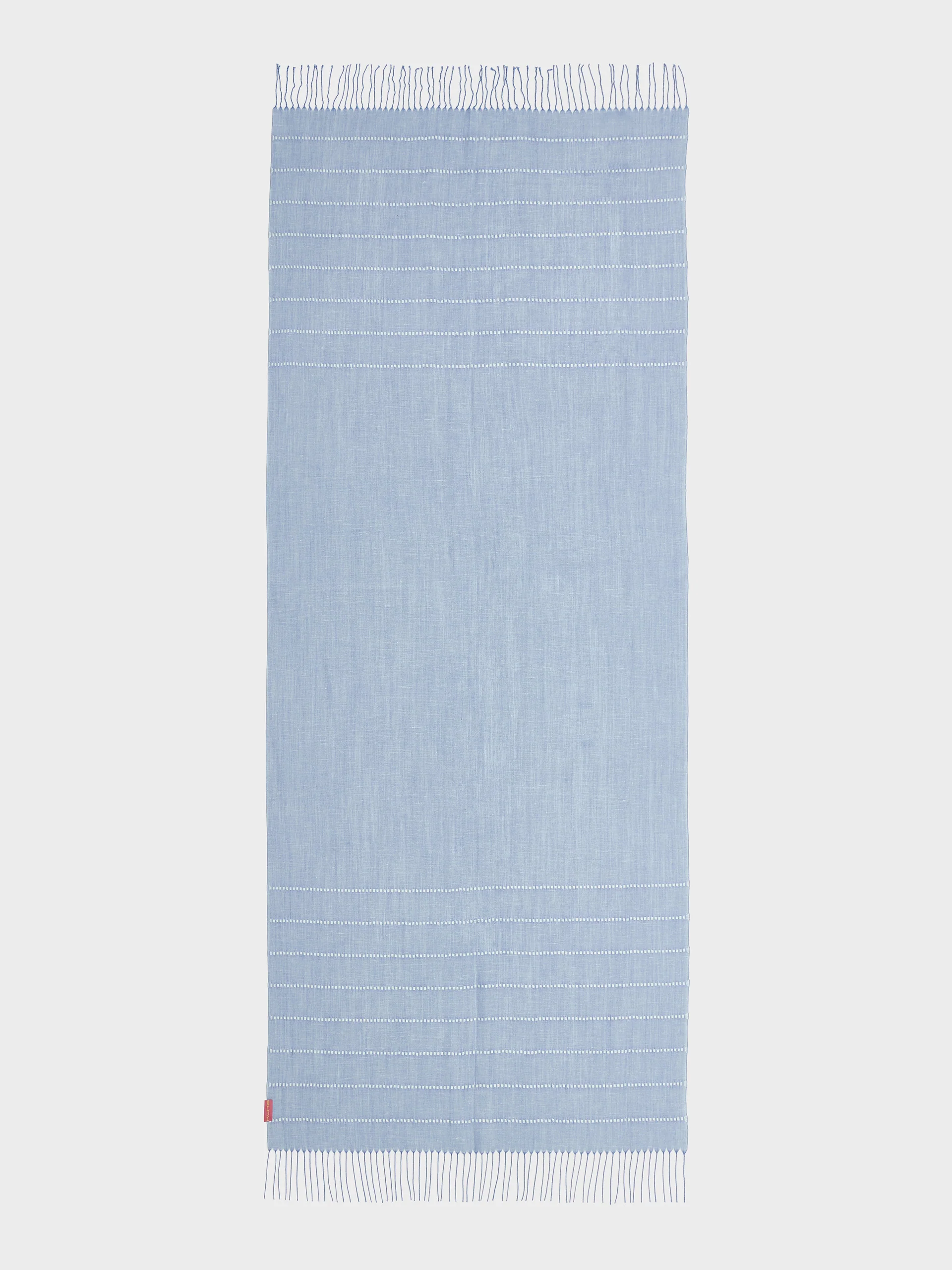 Zabila Shawl Linen Color Sky Blue - Image 4