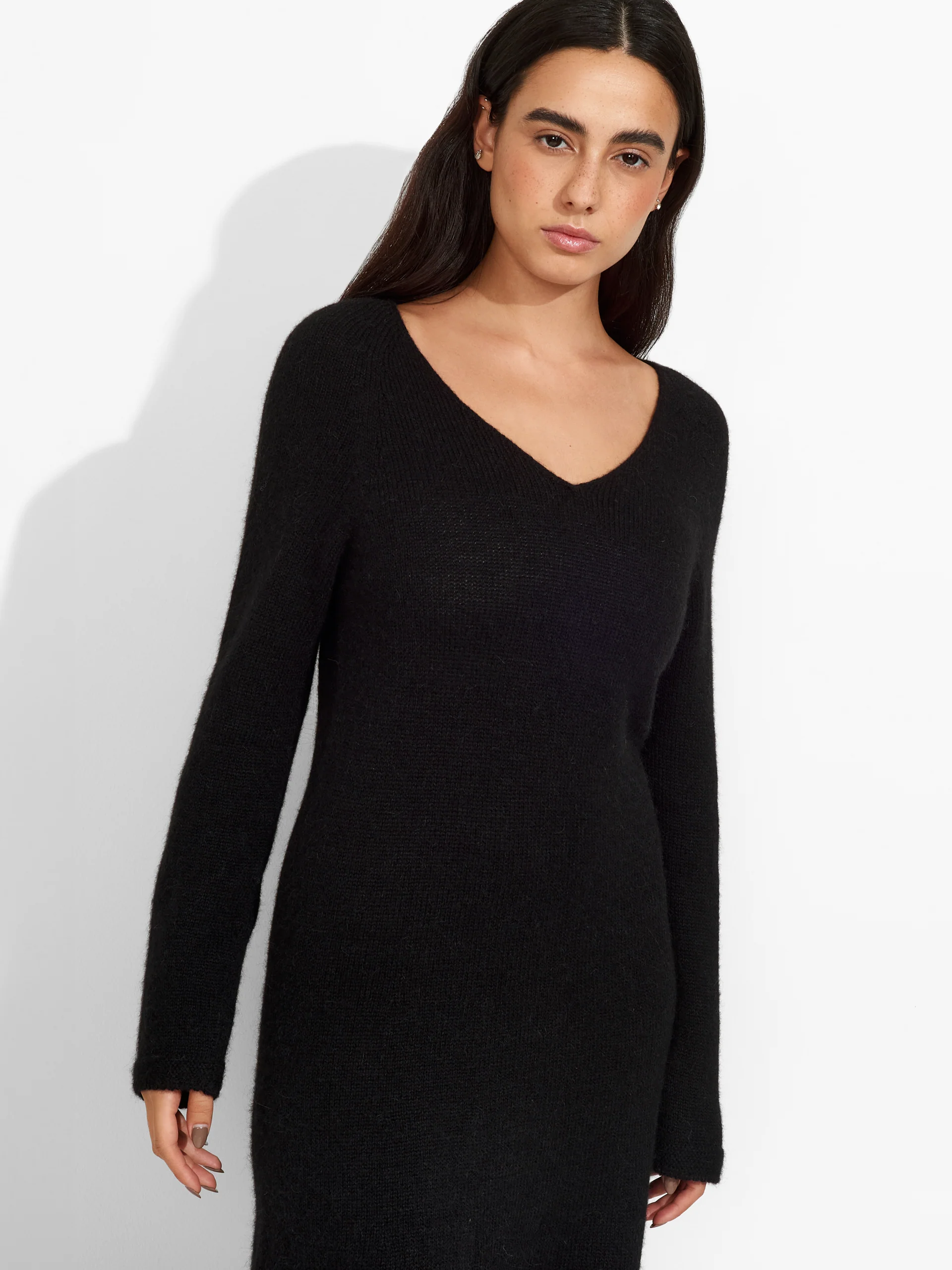 Zafina Dress Baby Alpaca Color Black - Image 5