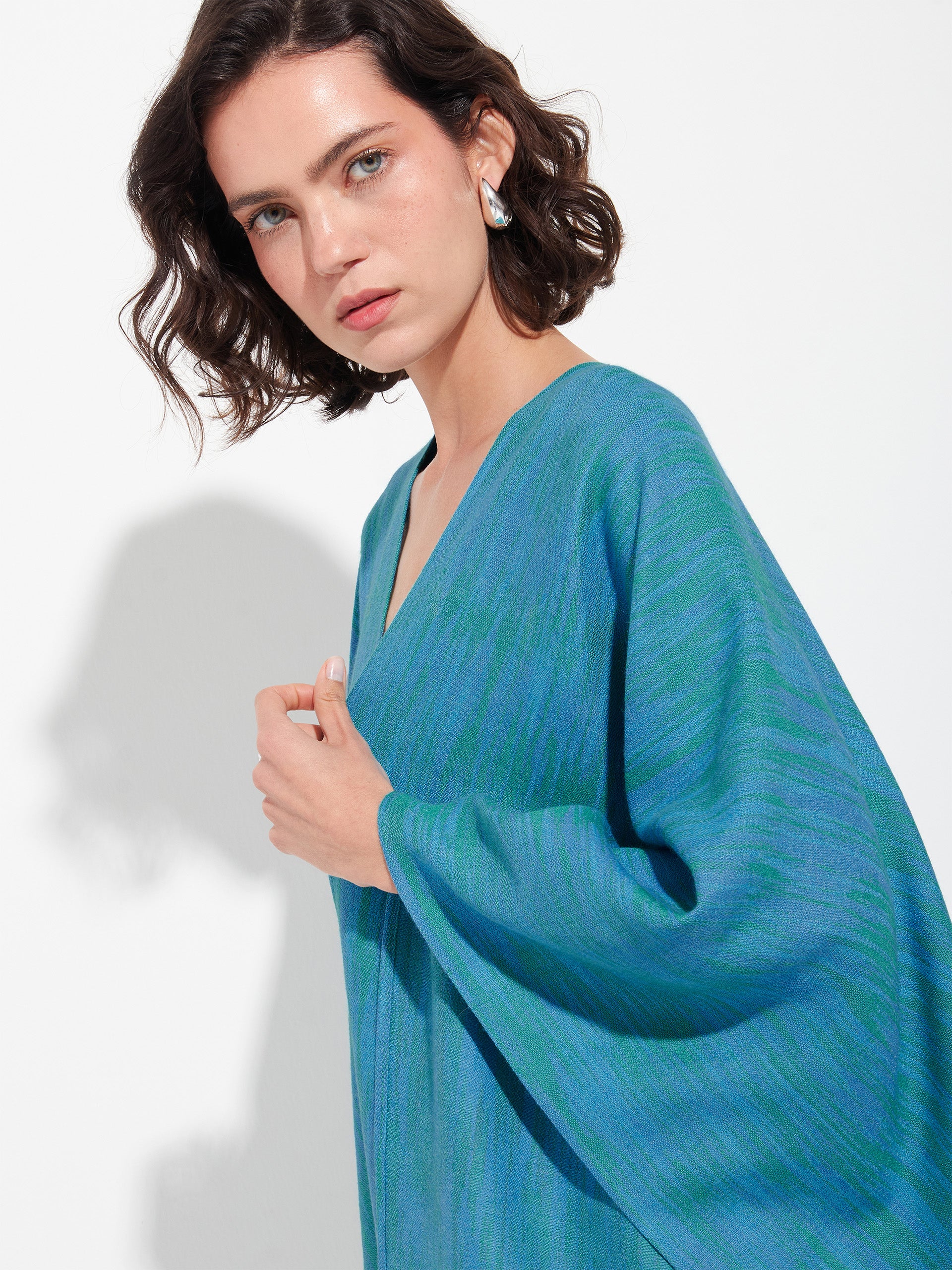 Zareli Cape Baby Alpaca Color Green - Image 3