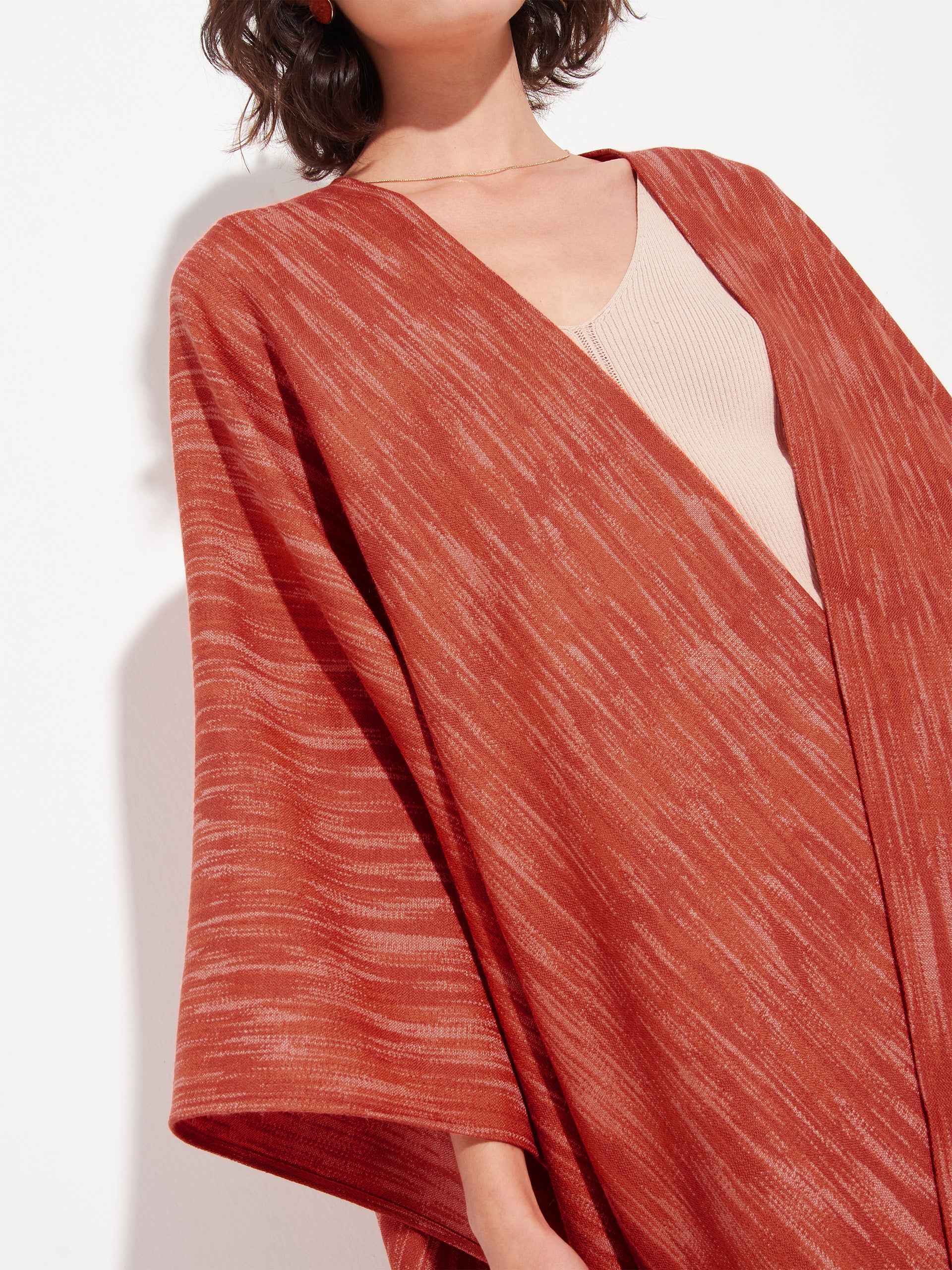Zareli Cape Baby Alpaca Color Orange - Image 5