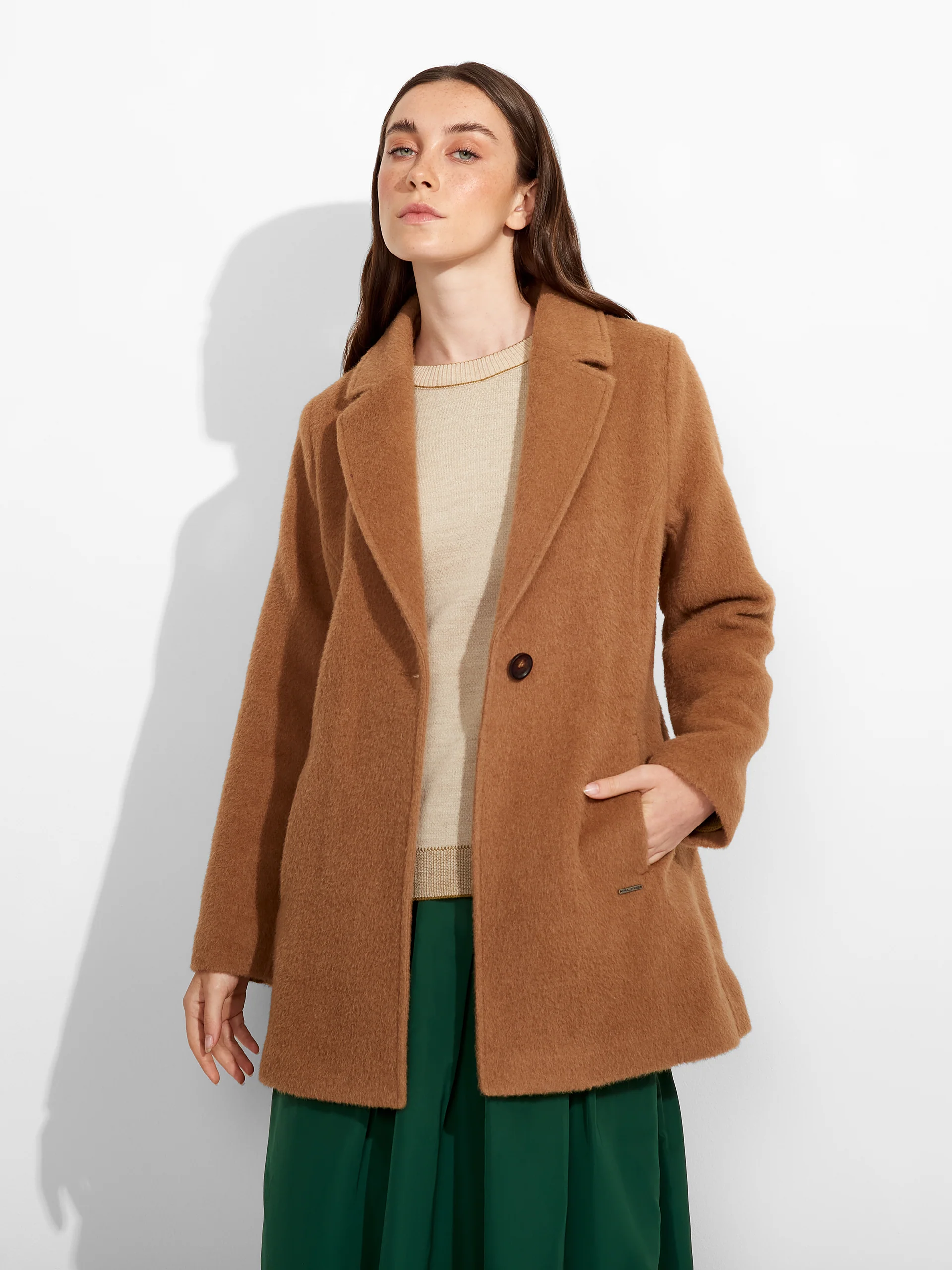 Zaza Coat Alpaca Color Camel - Image 2