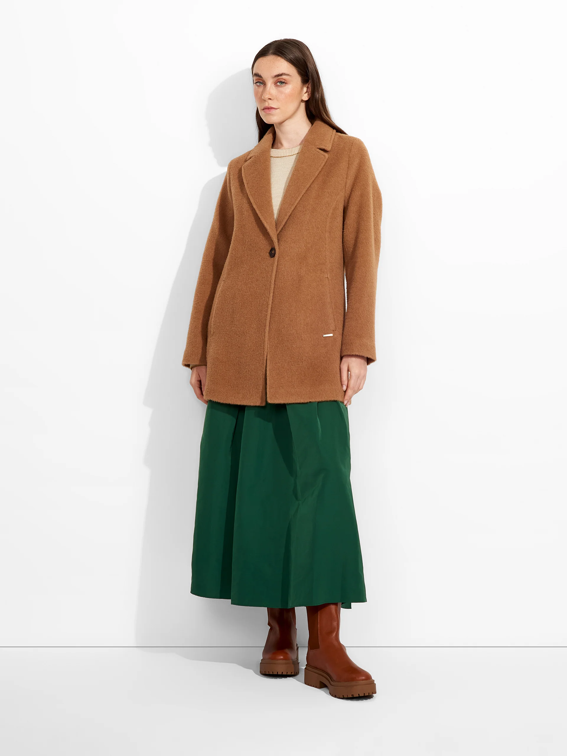 Zaza Coat Alpaca Color Camel - Image 4